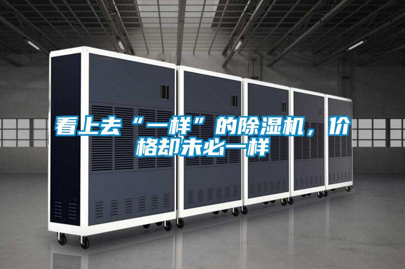 看上去“一樣”的除濕機,價格卻未必一樣