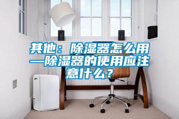 其他：除濕器怎么用—除濕器的使用應注意什么？